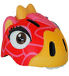 Crazy Safety Fietshelm m. Licht - Giraffe - Rood - Crazy Safety - 49-55 cm - Fietshelmen