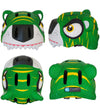 Crazy Safety Fietshelm m. Licht - Tijger - Groen - Crazy Safety - 49-55 cm - Fietshelmen