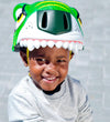 Crazy Safety Fietshelm m. Licht - Tijger - Groen - Crazy Safety - 49-55 cm - Fietshelmen
