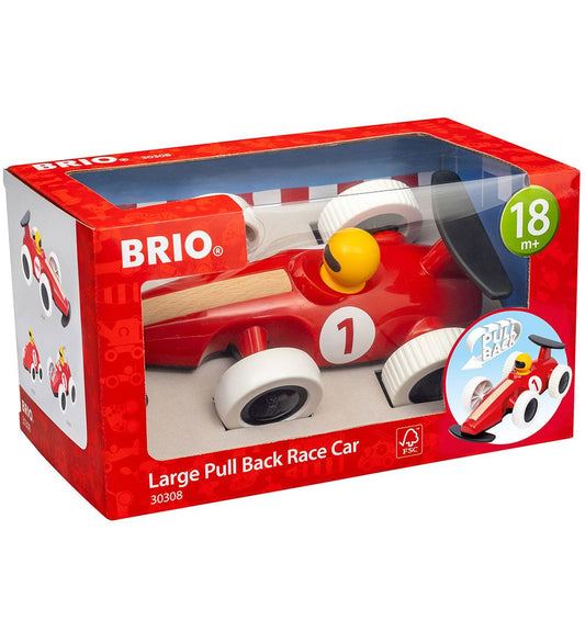 BRIO Trek & Vrijgave Raceauto - Rood 30308 - BRIO - OneSize - Auto´s