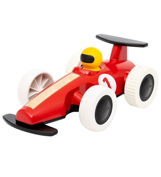 BRIO Trek & Vrijgave Raceauto - Rood 30308 - BRIO - OneSize - Auto´s