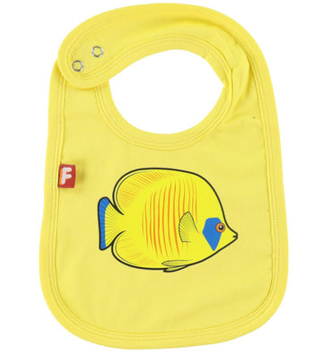 DYR Slabbetjes - DYRMunchie - Helder Yellow m. Koraalvlinder - DYR - OneSize - Slabbetjes