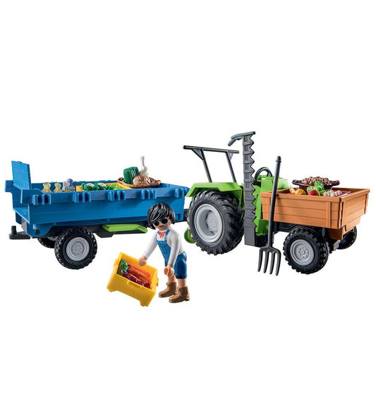 Playmobil Country - Traktor m. Trailer - 71249 - 42 Onderdelen - Playmobil - OneSize - Tractors