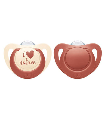 Nuk Fopspenen - For Nature - 2-pack - Rood - Nuk - 0-6 mnd - Fopspenen