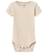 Name It Romper s/s - Noos - NbfKab - Peyote Melange - Name It - 50 - Rompers Korte Mouw