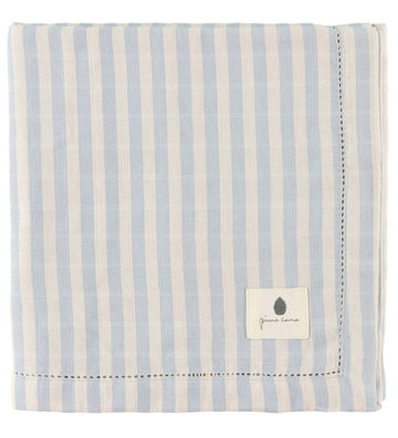 Pine Cone Wikkeldoek - 120x120 cm - Björk - Blue Blossom Stripe - Pine Cone - OneSize - Wikkeldoeken