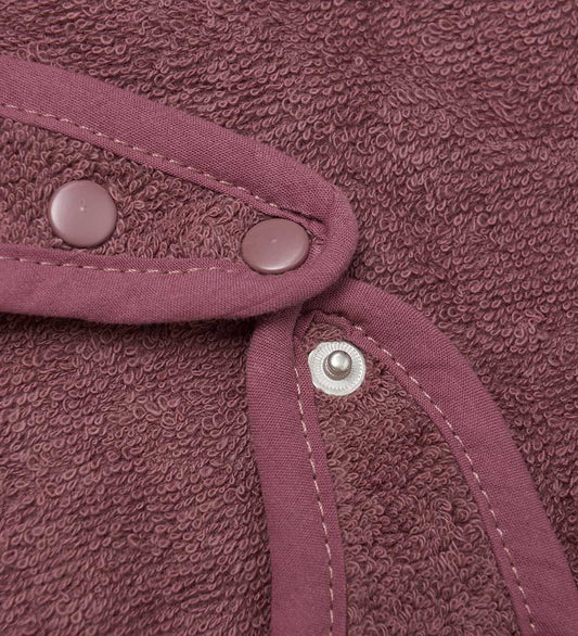 Pippi Slabbetjes - Badstof - Rose Brown m. Kat - Pippi Baby - OneSize - Slabbetjes