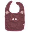 Pippi Slabbetjes - Badstof - Rose Brown m. Kat - Pippi Baby - OneSize - Slabbetjes