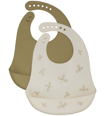 CeLaVi Slabbetjes - 2-pack - Khaki - CeLaVi - OneSize - Slabbetjes