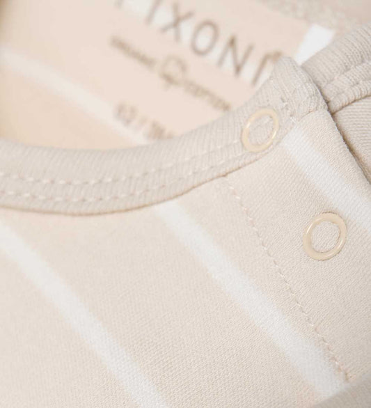 Fixoni Romper l/s - Havermout - Fixoni - 1 jaar (80) - Rompers Lange Mouw