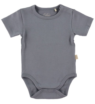 Petit by Sofie Schnoor Romper s/s - Stone Blue - Sofie Schnoor - 74 - Rompers Korte Mouw