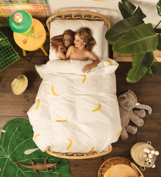 Snurk Beddengoed - Junior - Banana Monkey - Snurk - Julinor - Beddengoed - Junior