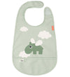 Done by Deer Slabbetjes - PU - Happy Clouds Green - Done by Deer - OneSize - Slabbetjes