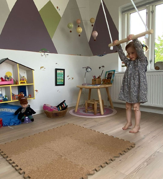 BabyDan Puzelmat - 90x90 cm - Kurk - BabyDan - OneSize - Puzelmatten