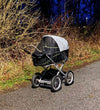 BabyDan Insectennet - Zwart m. Reflecterend op de motorkap - BabyDan - OneSize - Insectennetten