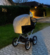 BabyDan Insectennet - Zwart m. Reflecterend op de motorkap - BabyDan - OneSize - Insectennetten