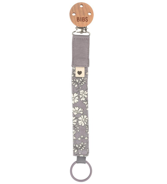 BIBS X Liberty Speenketting - Bloemen - Fossiel Grey - BIBS - OneSize - Speenkettingen