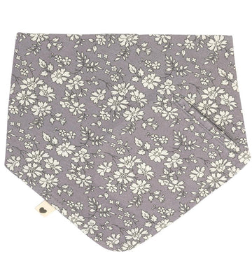 Bibs X Liberty Babyslabbetje - Bandana - Bloemen - Fossiel Grey - BIBS - OneSize - Kwijlsjaaltjes
