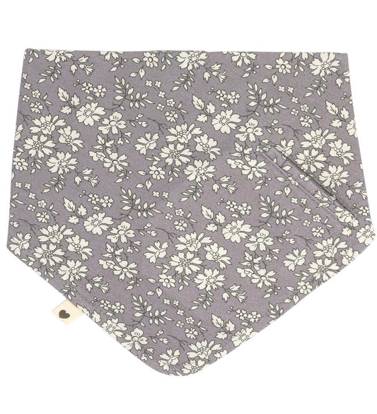 Bibs X Liberty Babyslabbetje - Bandana - Bloemen - Fossiel Grey - BIBS - OneSize - Kwijlsjaaltjes