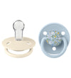 BIBS X Liberty De Lux Fopspenen - 2-pack - Rond - Eloise/Baby Bl - BIBS - OneSize - Fopspenen