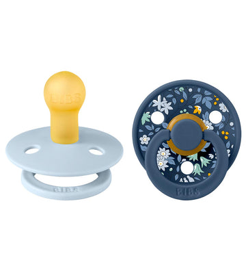 BIBS X Liberty Colour Fopspenen - 2-pack - Maat 1 - Rond - Kamil - BIBS - 0-6 mnd - Fopspenen