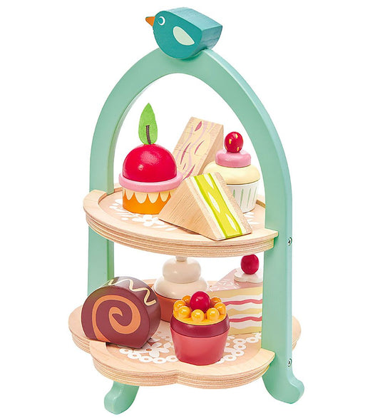 Tender Leaf Houten Speelgoed - Snackessay - 9 Onderdelen - Vogel - Tender Leaf - OneSize - Speelgoedeten