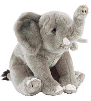 Living Nature Knuffel - 23x17 cm - Olifant - Grijs - Living Nature - OneSize - Knuffels