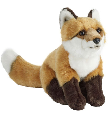 Living Nature Knuffel - 21x36 cm - Vos - Oranje - Living Nature - OneSize - Knuffels