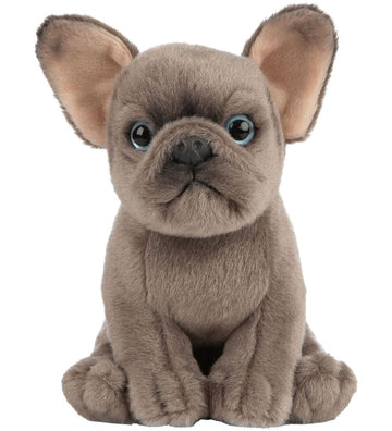 Living Nature Knuffel - 18x8 cm - Franse Bulldog Puppy - Bruin - Living Nature - OneSize - Knuffels