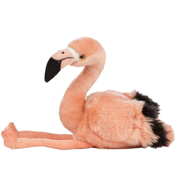 Living Nature Knuffel - 32x24 cm - Flamingo - Peach - Living Nature - OneSize - Knuffels