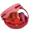 Compact Toys Strandset - 7 Onderdelen - Rood - Compact toys - OneSize - Zandspeelgoed