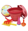 Compact Toys Strandset - 7 Onderdelen - Rood - Compact toys - OneSize - Zandspeelgoed