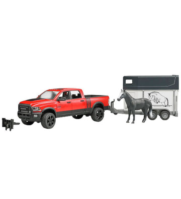 Bruder Auto - RAM 2500 m. Paard en paardentrailer - 02501 - Bruder - OneSize - Auto´s