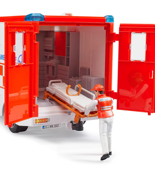 Bruder Auto - Sprinter Ambulance m. Licht/Geluid en rijden - 026 - Bruder - OneSize - Auto´s