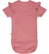 Hummel Romper s/s - hmlTalya Ruffle - Mesa Rose - Hummel - 56 - Rompers Korte Mouw