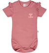 Hummel Romper s/s - hmlTalya Ruffle - Mesa Rose - Hummel - 56 - Rompers Korte Mouw