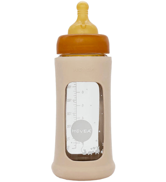 Hevea Babyflesje - 250 ml - Zand - Hevea - OneSize - Babyflesjes