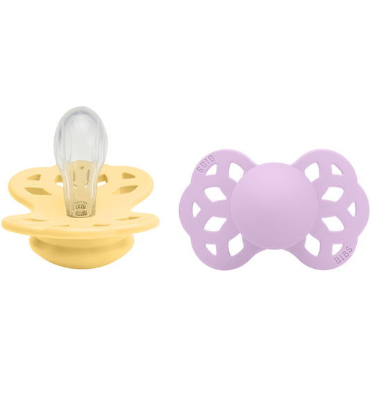 BIBS Infinity Fopspenen - 2-pack - Maat 1 - Symmetrisch - Pale B - BIBS - 0-6 mnd - Fopspenen