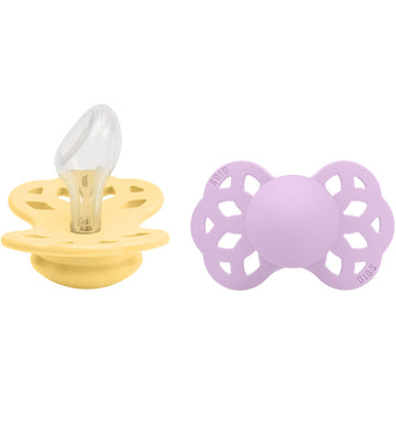 BIBS Infinity Fopspenen - 2-pack - Maat 2 - Anatomisch - Pale Bo - BIBS - 6-18 mnd - Fopspenen