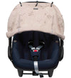 Dooky Zonnenscherm - Universeel - UV50+ - Romantische Bladeren B - Dooky - OneSize - Zonnenscherm voor kinderwagens