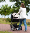 Dooky Zonnenscherm - Universeel - UV50+ - Romantische Bladeren B - Dooky - OneSize - Zonnenscherm voor kinderwagens