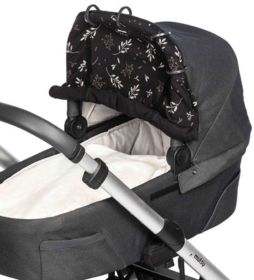 Dooky Zonnenscherm - Universeel - UV50+ - Romantische Bladeren B - Dooky - OneSize - Zonnenscherm voor kinderwagens