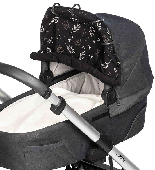 Dooky Zonnenscherm - Universeel - UV50+ - Romantische Bladeren B - Dooky - OneSize - Zonnenscherm voor kinderwagens