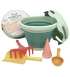 Compact Toys Strandset - Bioplastic - 7 Onderdelen - Groen - Compact toys - OneSize - Zandspeelgoed
