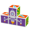 Geomag Magneetset - Magicube bedrukt Transport - 4 Onderdelen - Geomag - OneSize - Magnetisch speelgoed