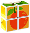 Geomag Magneetset - Magicube bedrukt Fruits - 4 Onderdelen - Geomag - OneSize - Magnetisch speelgoed