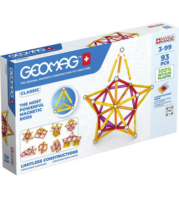 Geomag Magneetset - Classic+ Gerecycled - 93 Onderdelen - Geomag - OneSize - Magnetisch speelgoed