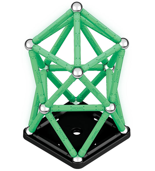 Geomag Magneetset - Glow Gerecycled - 60 Onderdelen - Geomag - OneSize - Magnetisch speelgoed