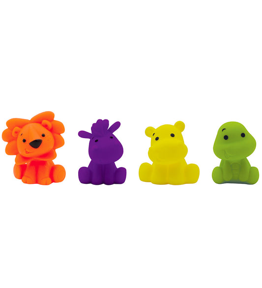 Ludi Badspeelgoed - Badspelltjes m. Opbergnet - 4 Onderdelen - Ludi - OneSize - Badspeelgoed