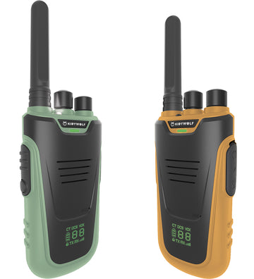 Kidywolf Walkietalkie - 2 st. - Kidytalk - Groen/Oranje - Kidywolf - OneSize - Knuffels
